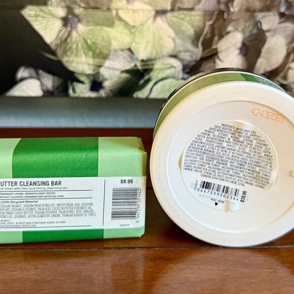 NEW 2-Pc Eucalyptus + Spearmint Shea Butter Cleansing Bar & Body Butter by BBW - Picture 2 of 3
